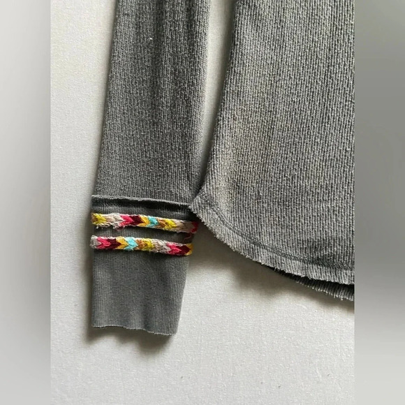 Free People We The Free Rainbow Thermal  Gray Size XS - Picture 6 of 13